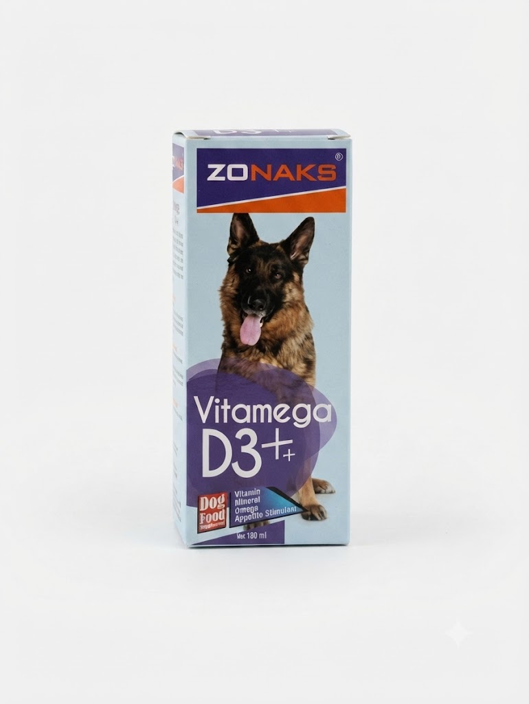 Zonaks Vitamega D3+ Köpekler İçin Vitamin  ve Omega Destekli 100 ml